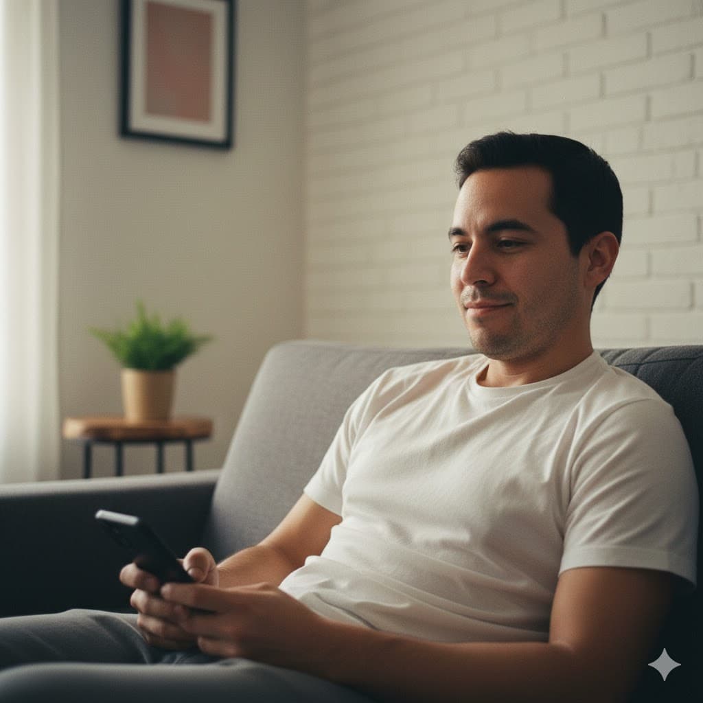 Pareja usando la aplicación Fintaak